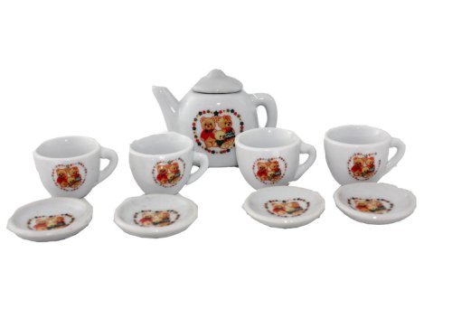 MINI PORCELAIN TEA SET BEAR 10 PCS.