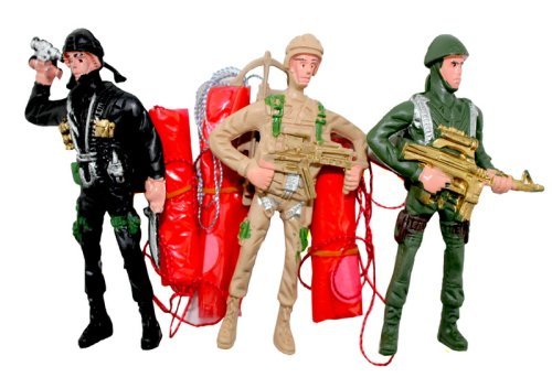 PARACHUTING SOLDIER