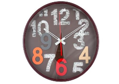 PLASTIC WALL COLORS CLOCK