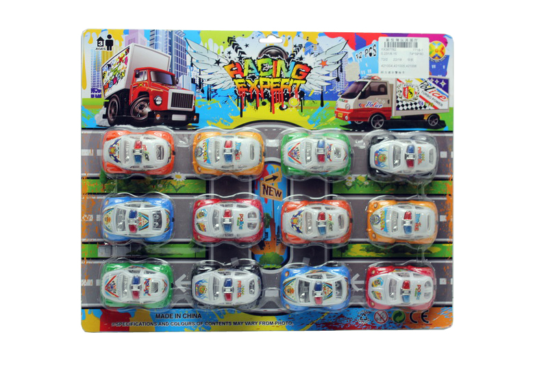 Blister 12 Patrullas Friccion 6.5cm