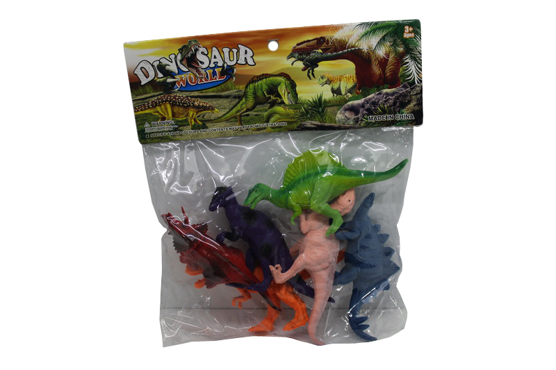 Maqueta Dinosaurio Suave 6 pzs.