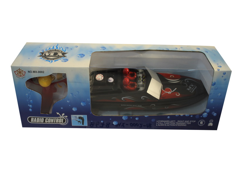 Lancha Negra 60cm de Radio Control