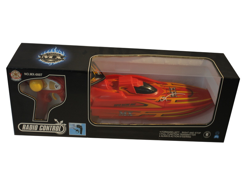 Lancha Roja 60cm de Radio Control