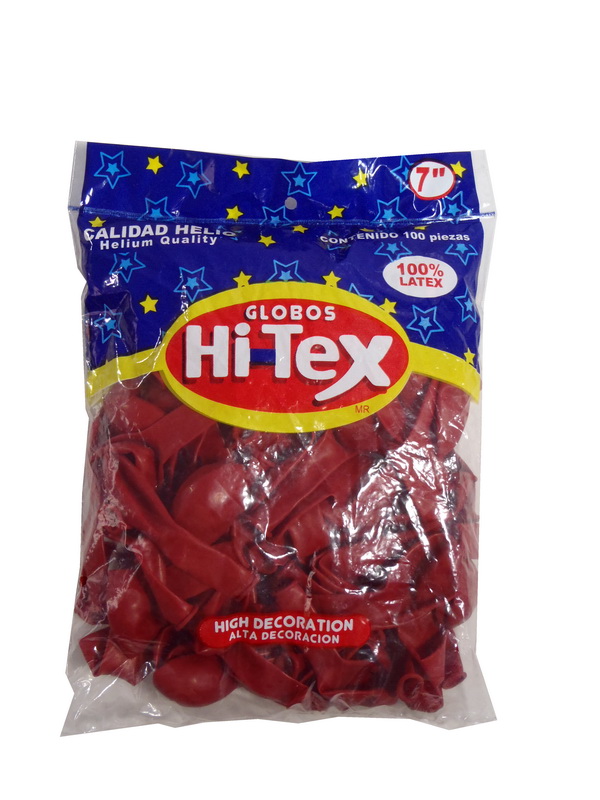 Globo Hi-Tex Color Rojo Cry No. 7