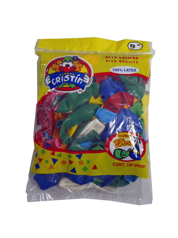 Globo Cristin Colores Surtidos No. 9