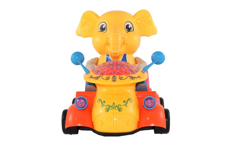 Elefante con Go Kart