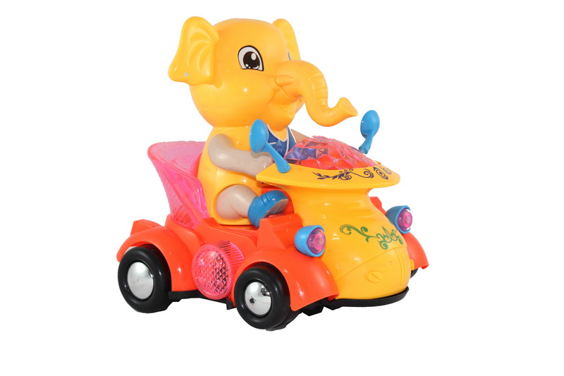 Elefante con Go Kart