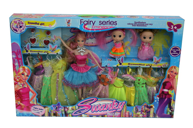 Muneca Barbara con Mini Munecas