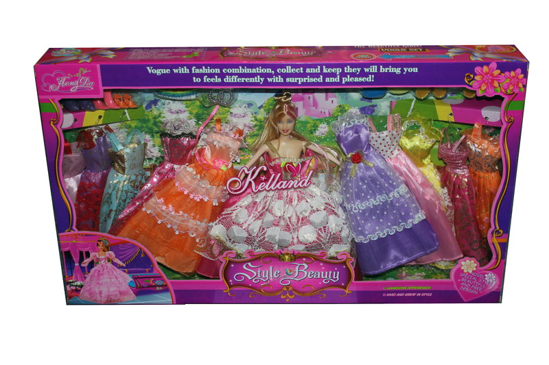 MUNECA KELLAND 10 VESTIDOS