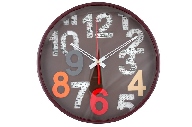 PLASTIC WALL COLORS CLOCK